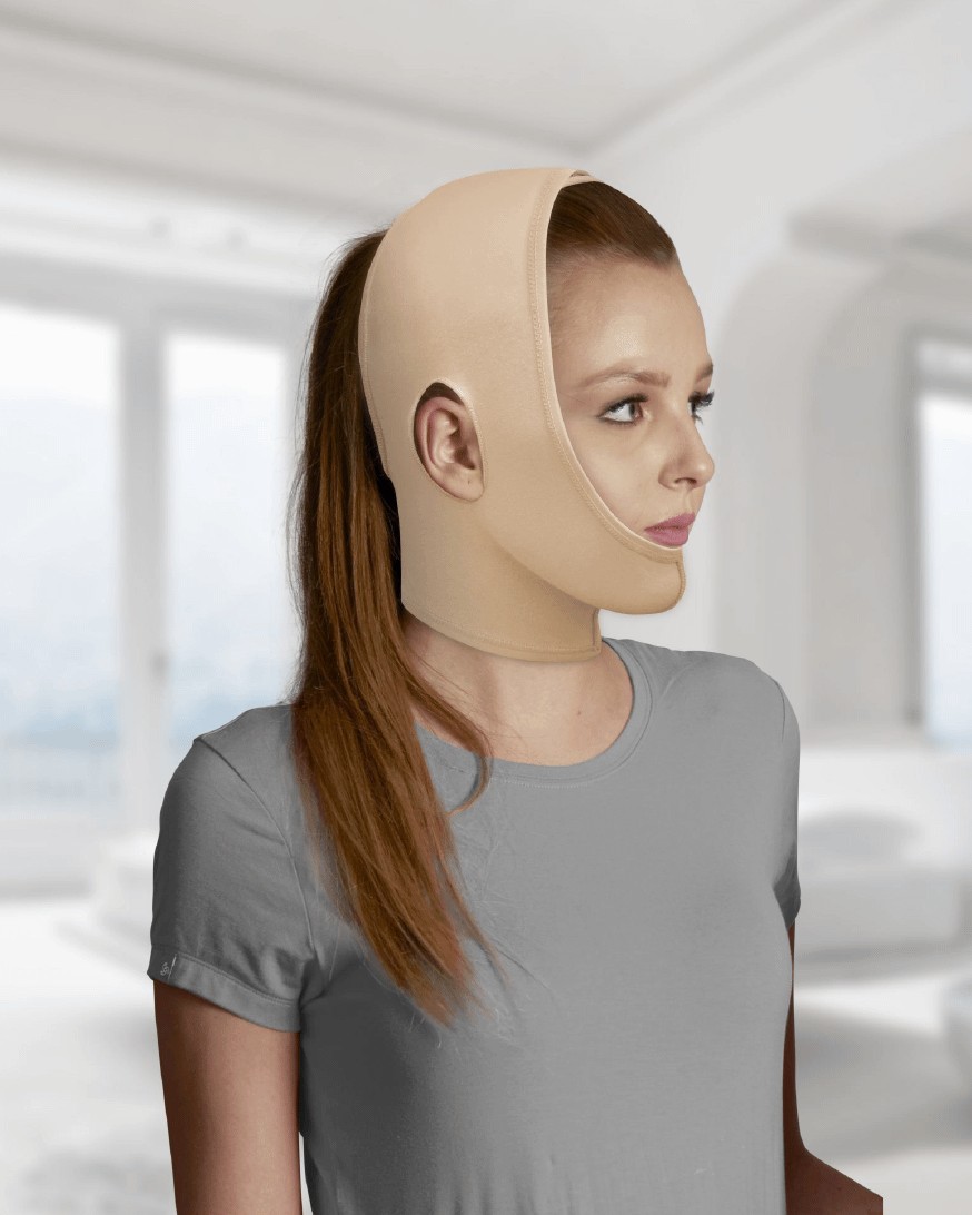 Compression Garment Face Open Hood